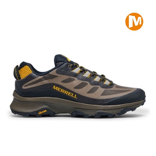 Merrell Moab Speed Wanderschuhe Herren Braun/Navy [DE-VDAZU]
